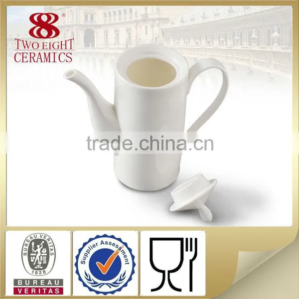 Imitate Enamel Ceramic / Porcelain Drinking Water Coffee Pot With Handle