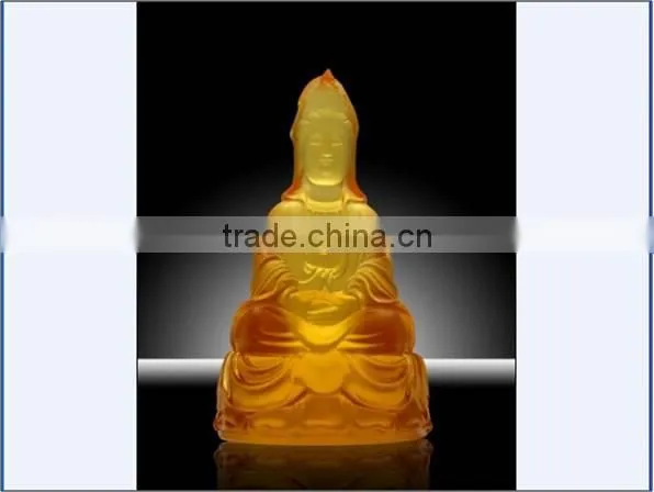Guanyin Buddha Buddhism Cultural Gift Crafts Color Glass photo-3