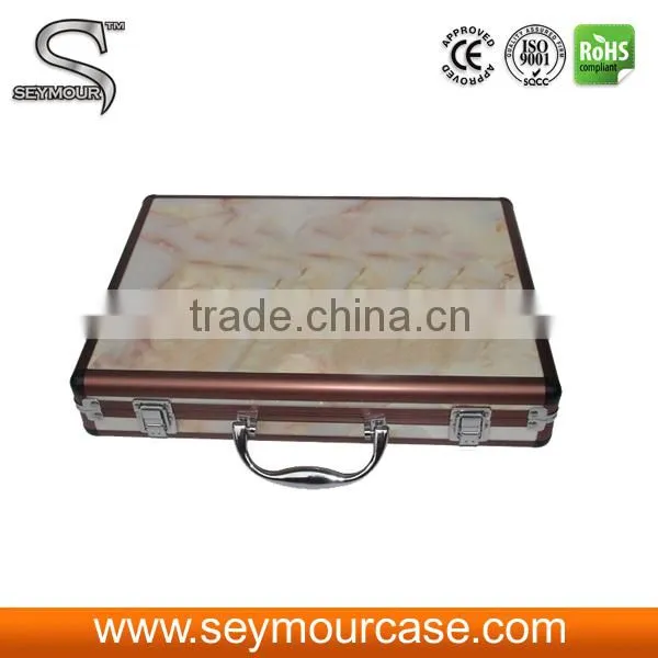 Showing Case White Granite Floor Tiles Sample Box Watch Storage Case Display Box