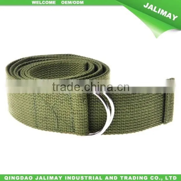 Green Foot Metal D-ring Cotton Yoga Ankle Belt Straps