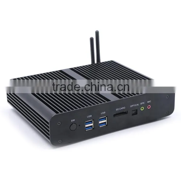 Barebone Fanless Mini pc Intel i7 4650u HD 5000 Dual HDMI 2 Ethernet Gaming Computer Supplier's Choice photo-3