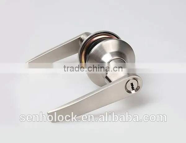 Zinc Alloy Tubular Lever Handle Door Lever Lock Set photo-4
