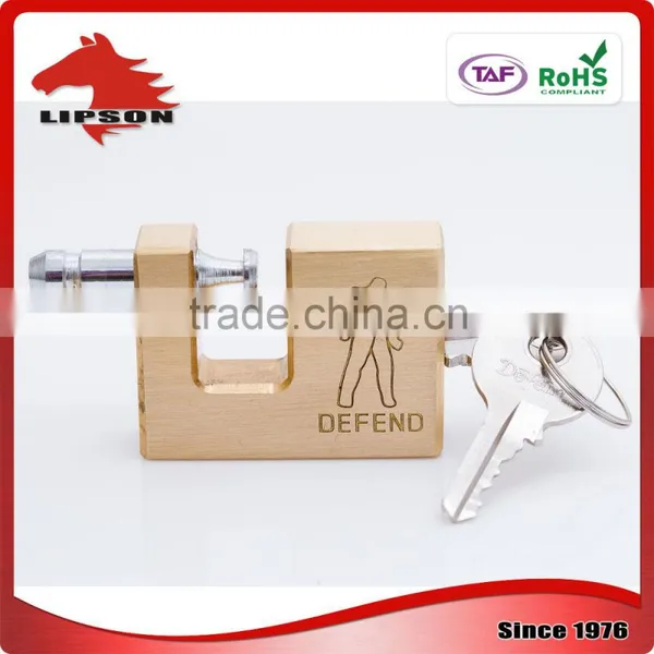 Industrial Mechinery Fancy Rectangular Brass Padlock photo-3
