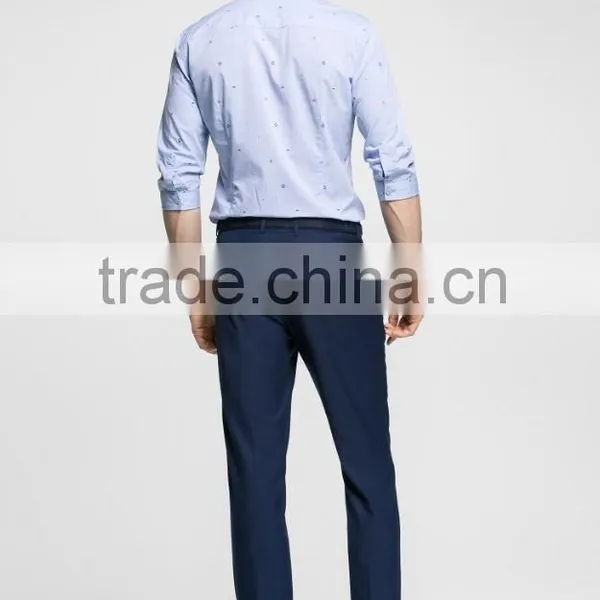 Men's Fashion Casual Cotton Shirt With Printed Pattern photo-2