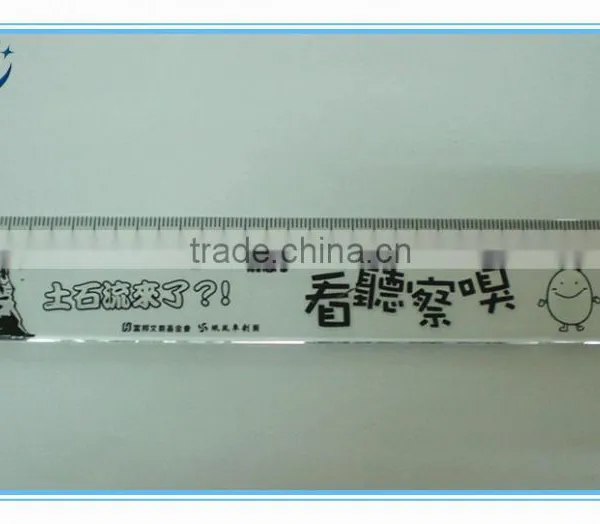 Wholesale PS PP Acrylic Plastic Ruler 15cm Plastic Ruler Scale Ruler Plastic Letter Stencil Ruler photo-3