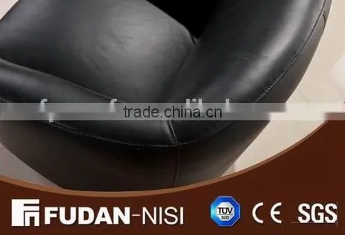 Italian Wood and Leather Modern Home Sofa Chairs photo-4