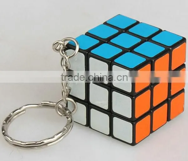 Rubik's Cube Keychain/Mini Plastic Rubik's Cube Keychain