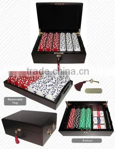 11.5g 500pc Mahogany Poker Chip Set