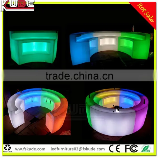 2016 New Illuminated Circle Combied Bar Counter With LED Light up photo-4