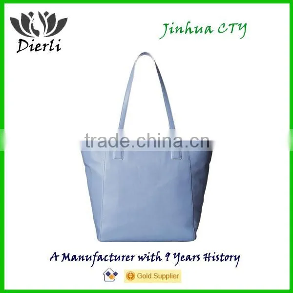 Plain Leather Tote Bag photo-4