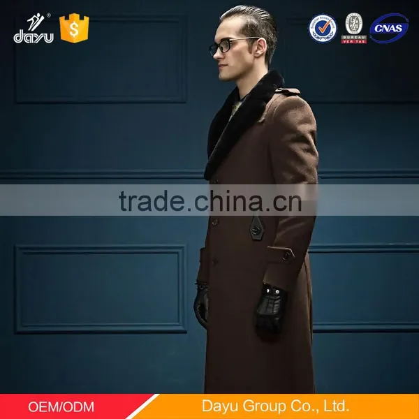 British Style Long Winter Jacket Men Woolen Jacket Blazers for Men Slim Fit photo-2