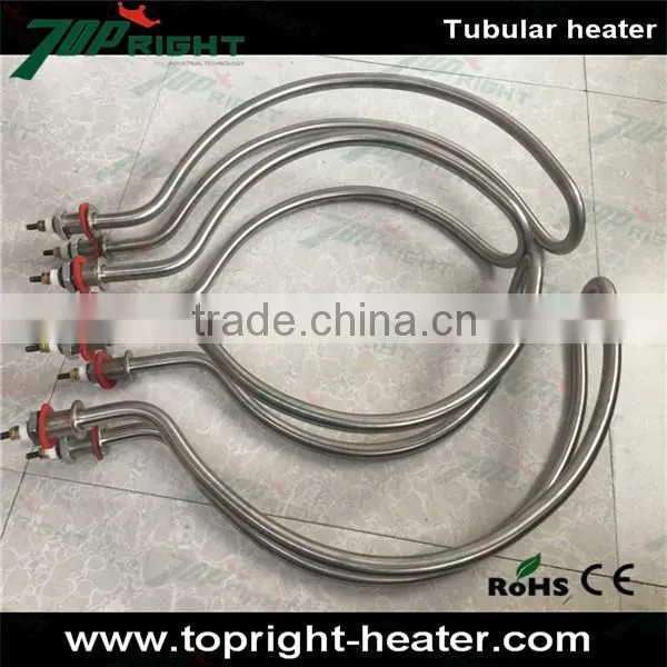 Topright Stainless Steel Customized 240V Electric U-shape Immersion Tubular Heater photo-3