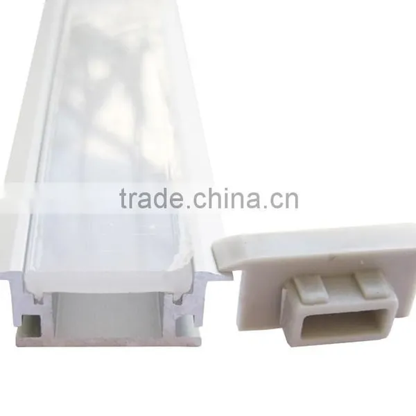 Factory Qualitied Flat Slim Led Strip Profile With Thick PC Cover for Flooring photo-2