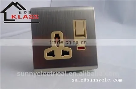 Yemen Electric Light Brushed Stainless Wall Switch and Socket photo-4