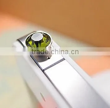 Fashion Flash Diamond Colorful Diamond Cell Phone Headset Dust Plug Dust Plug 3.5mm Universal photo-4