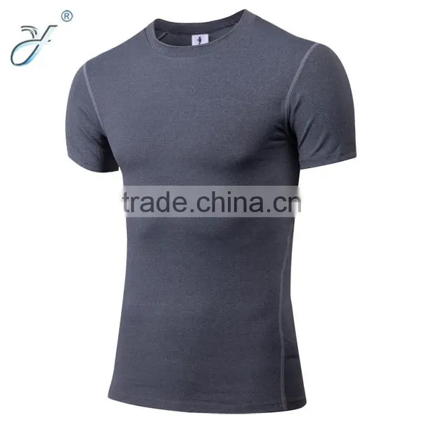 Dri Fit Men's O-neck Short Sleeve Fitness Muscle Tee Shirts photo-6