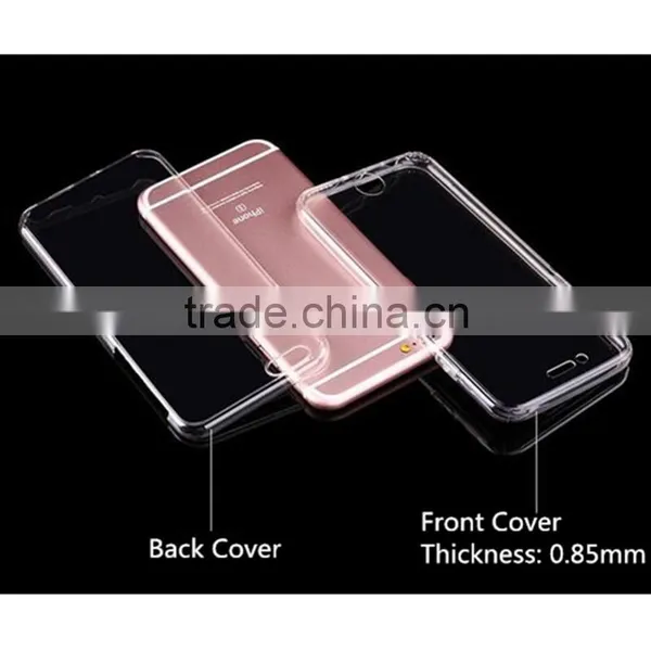 360 Degree Full Protective Cover TPU Back Cover Transparent Bumper Case for Apple Iphone 7 6 6s 6s Plus Pro 5 S 4 SE A C photo-3