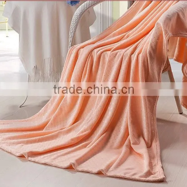 Super Soft Coral Fleece Blankets Floral Fabric