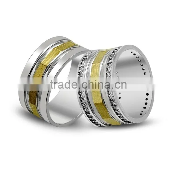 925K Sterling Silver Wedding Band His Her High Newest Model Handmade Ring BSHYS004