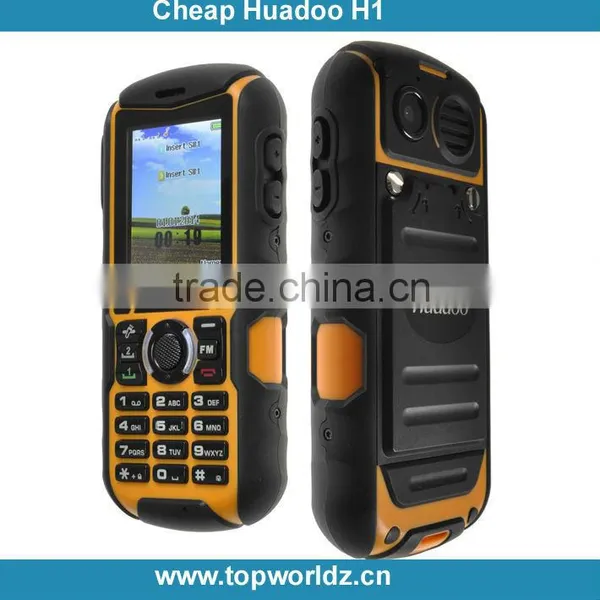 Low End Huadoo H1 MTK6261A 2.0" QCIF Touch Screen Waterproof Shockproof Phone Rugged Brand Phone