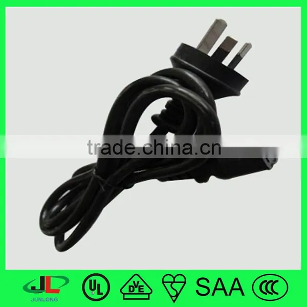 SAA approval flat wire switch wiring power cord cable for ghd hair straightener