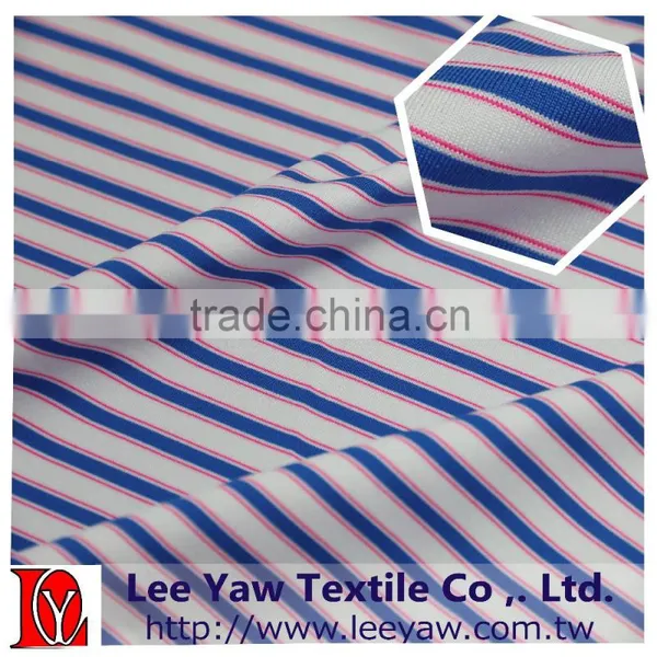 92% Polyester 8% Spandex Yarn Dyed Auto Stripe Jersey Fabric for Garment photo-4