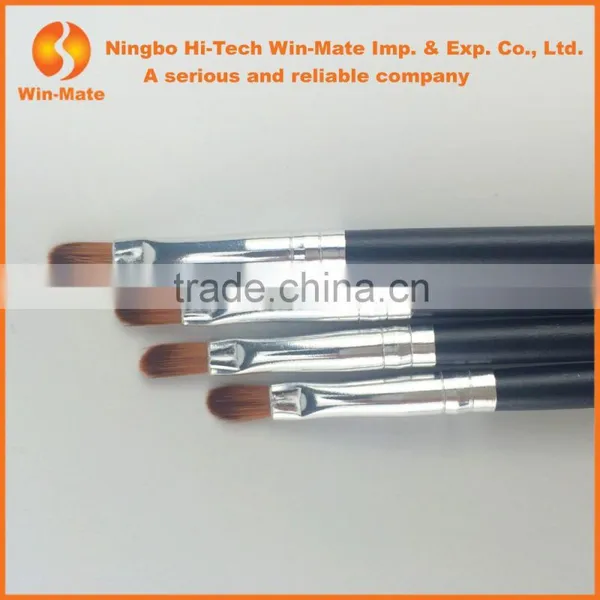 Newest Makeup Tools Top Quality Synthetic Hair Wooden Handle Angled Eyebrow Brush photo-2