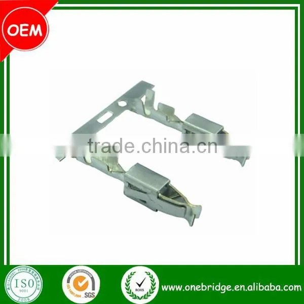 927766-3 Nickel Plated Matel Brass Press Socket Crimp Terminal photo-3