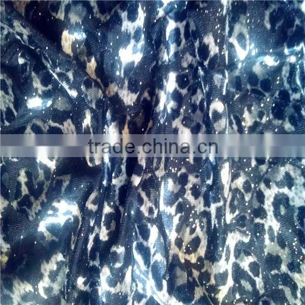 Printing Burn Out Velvet Fabric for T-shirt Fabric