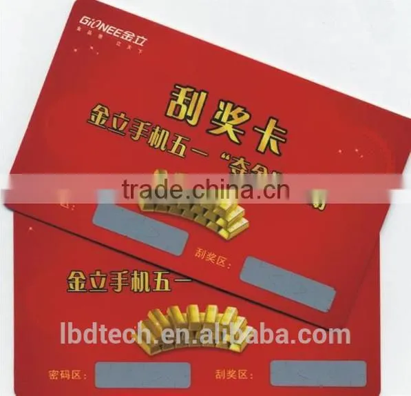 Prepaid Scratch Card Printing For Mobile Phones, Lottery Scratch Card Price Manufacturer From China photo-5