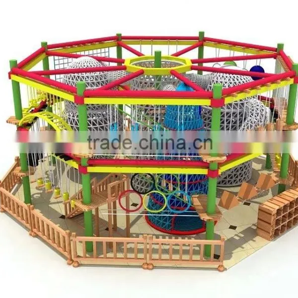 Amusement Park Children Indoor Play Equipment Rope Course Adventure photo-4
