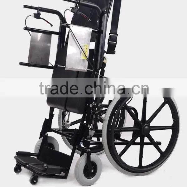 Rehabilitation Therapy Supplies Topmedi Medical Manual Standing Wheelchair for Paralysis Patient photo-5