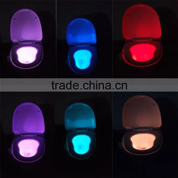 Washroom Toilet LED Human Hanging Night Light With 8 Color photo-6