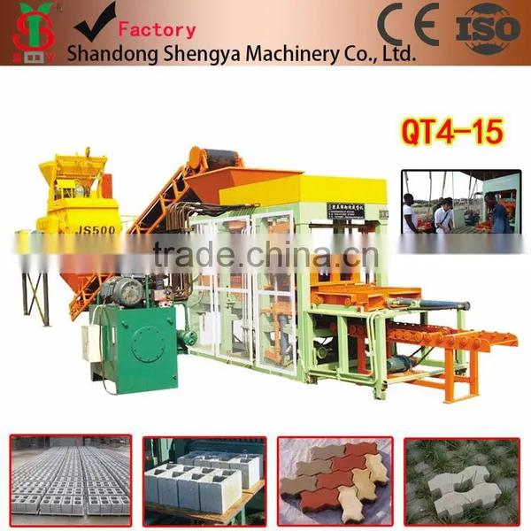Paver Manufacturer Qt 4-15 Hydraulic Full Automatic Making Brick -free Making-free Hollow Machine Populari n Nigeria photo-4