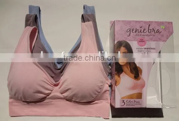 2015 Seamless Mutiple Colors Comfortable Yoga /sports Bra With Padding 1 Set (3pcs) photo-5
