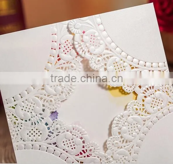 2015 New Design Laser Cut Wedding Invitation Card photo-2