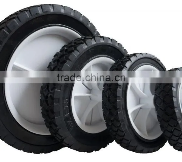 10" Rubber Wheel for Lawn Mowers/ Hand Trucks/and Yard Tractors/Semi Pneumatic photo-6