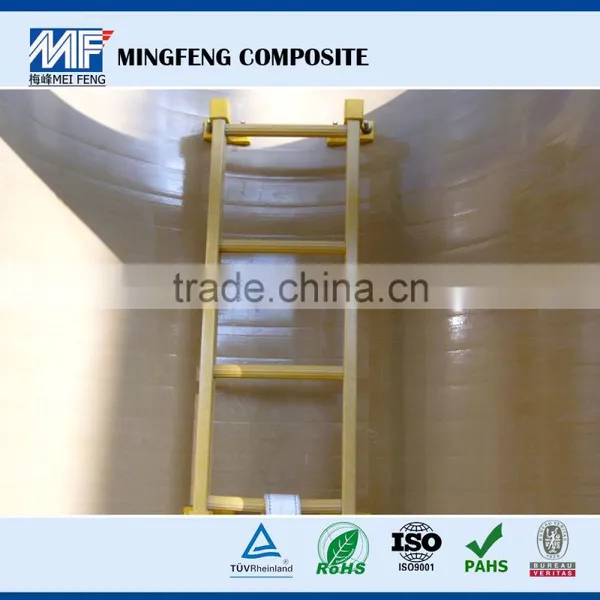 Safety Polyester Resin Fiberglass Agility Ladder for Chemical Treatment photo-6