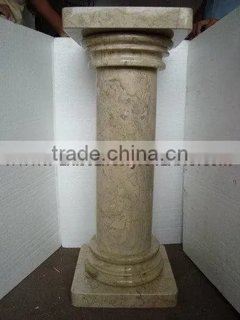 EXPORT QUALITY SAHARA BEIGE MARBLE PEDESTALS photo-4