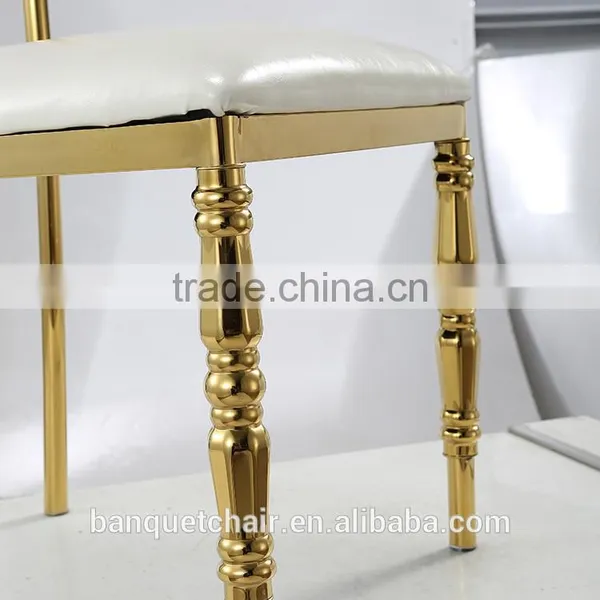Foshan Furniture Market High-class Brief Stainless Steel Chair for Sale photo-5