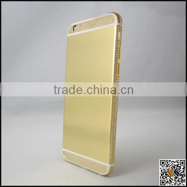 24k Gold Crystal Housing for Iphone 6s,for Iphone 6s Diamond Back Cover,back Cover Housing for Iphone 6s photo-3
