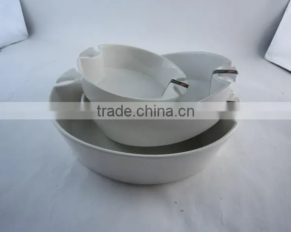Good Quality High White Ceramic Bakeware Set With Handles photo-4