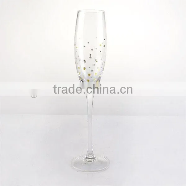 High Quality Wine Glass Set With Star Decal photo-2