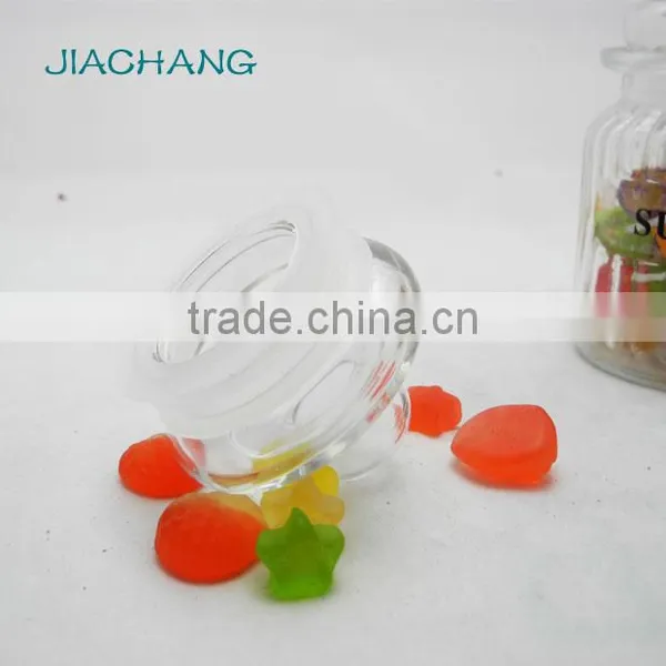 Chinese Style Recycled Glass Tea Sugar Coffee Jar With Brand and Lid photo-4