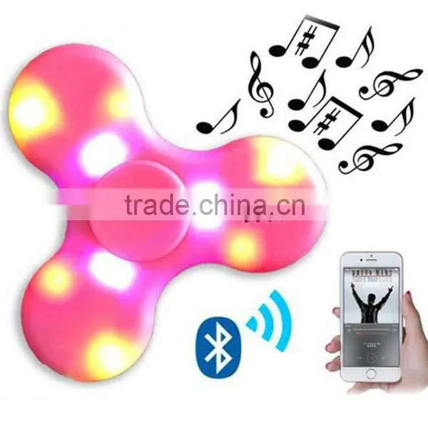 New Bluetooth Led Hand Spinner, Finger Tip Gyroscope, Finger Tip Gyroscope, Bluetooth Sound Fidget Spinner, Led With Lamp photo-2