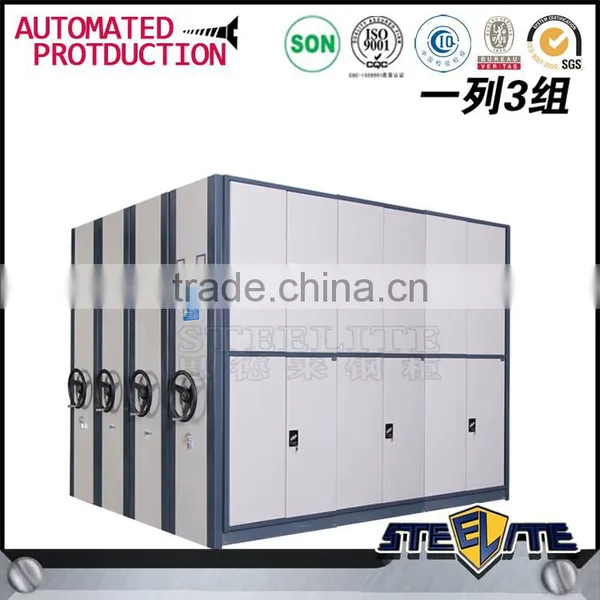 Elegant High Density Mechanical Mobile Shelving Library Furniture Storage System photo-3