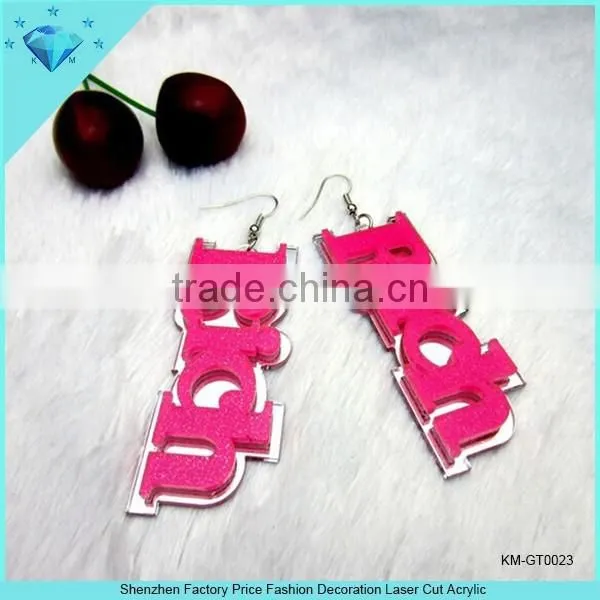 Fashion Music Shape Acrylic Earrings photo-5