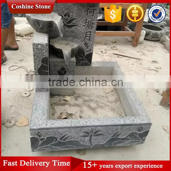 Unique Artificial Engraving Garden Stone Water Fountain photo-4