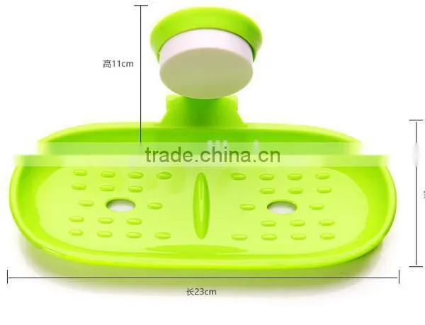 Vacuum Suction Cup Kitchen and Bathroom Plastic Shelf/holder/soap Frame photo-5