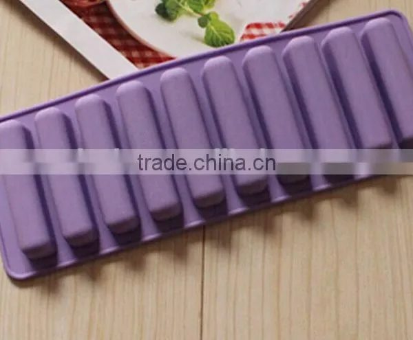 Safe Silicone Ice Cube Tray , Ice Cream Bar Molds photo-5